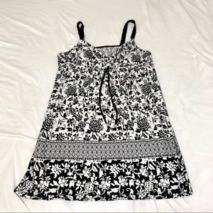 Apt. 9 Monique Border Black and White Chemise